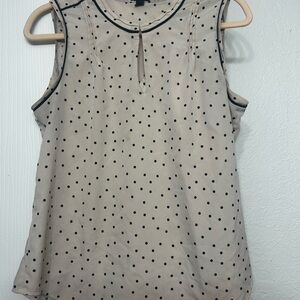 Polka Dot Sleeveless Top